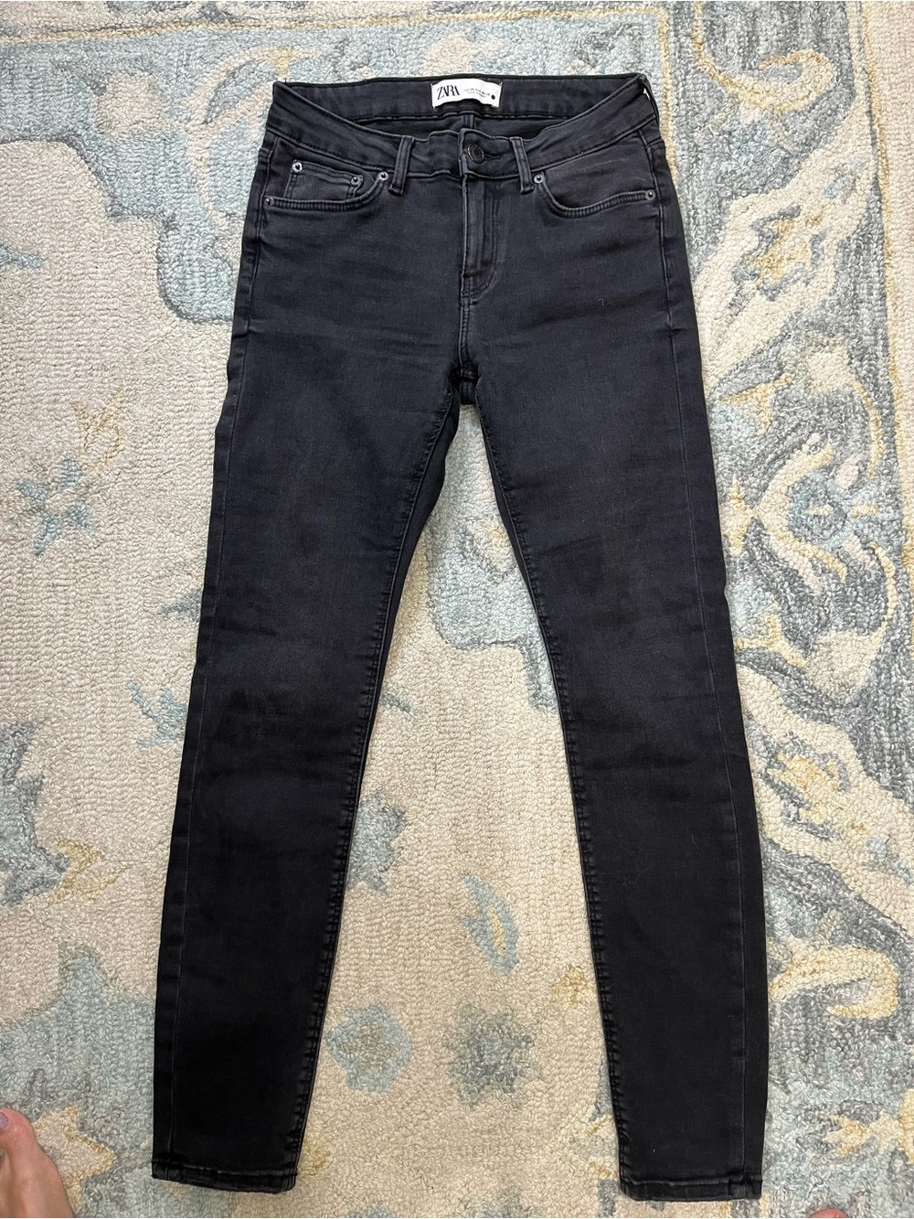 Zara Charcoal Gray Skinny Jeans